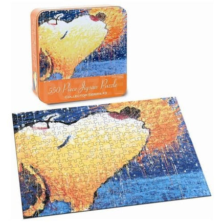 Snoopy By Everhart Jigsaw Puzzle In Tin -  Snoopy Kiss