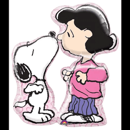 Peanuts Giant Super Shape Balloon - Snoopy Kisses Lucy
