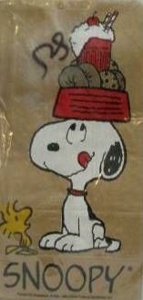 Snoopy And Woodstock Lunch Bags