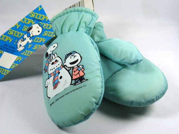Snoopy Snowman Infant Mittens
