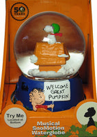 The Great Pumpkin 50th Anniversary Musical SnoMotion Musical Globe - Flying Ace (New But Near Mint)