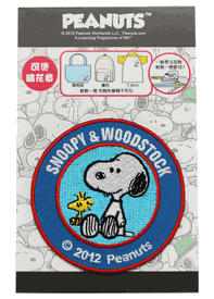Imported Peanuts Patch - Snoopy And Woodstock