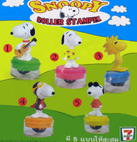 Snoopy 7 Eleven Promo Roller Stamp RUBBER STAMP - Woodstock - snoopn4pnuts.com