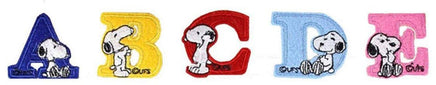 SNOOPY ALPHABET PATCH (A - E) - snoopn4pnuts.com