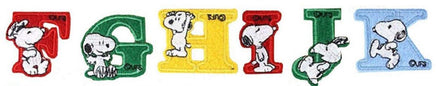 SNOOPY ALPHABET PATCH (F - K) - snoopn4pnuts.com