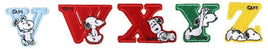 SNOOPY ALPHABET PATCH (V - Z) - snoopn4pnuts.com
