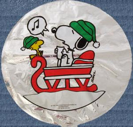 Snoopy Silver Christmas Balloon