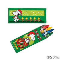 Snoopy Christmas Crayon Set