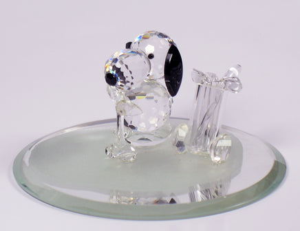 Silver Deer Vintage Crystal Snoopy Golfer With Removable Clubs - RARE! - snoopn4pnuts.com