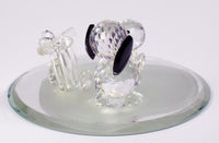 Silver Deer Vintage Crystal Snoopy Golfer With Removable Clubs - RARE! - snoopn4pnuts.com