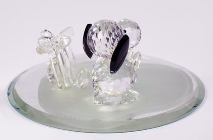 Silver Deer Vintage Crystal Snoopy Golfer With Removable Clubs - RARE! - snoopn4pnuts.com