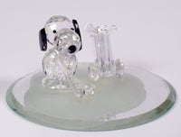 Silver Deer Vintage Crystal Snoopy Golfer With Removable Clubs - RARE! - snoopn4pnuts.com