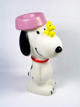 Snoopy Dog Dish Vintage Vinyl Squeeze Toy - snoopn4pnuts.com