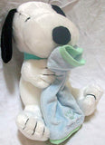 Camp Snoopy Snoopy Doll Holding Plush Blanket - Blue