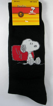 Men's Dress Socks - Snoopy Sitting  On Sale!