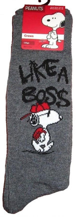 Men's Snoopy Joe Cool Boss Socks - snoopn4pnuts.com