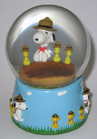 Flambro Beagle Scouts Musical Water Globe - "Sunshine On My Shoulders" (New But Near Mint)