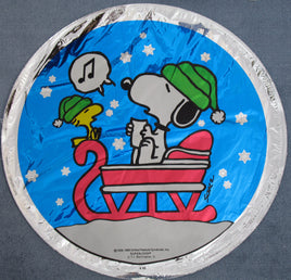 Snoopy Silver Mylar Christmas Balloon