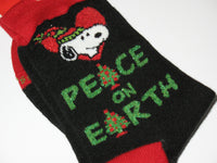 Snoopy Holiday Crew - Length Socks With Glitter Accents - snoopn4pnuts.com