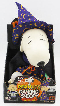 Snoopy Sorcerer Music and Animated Halloween Rubber Doll