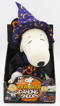Snoopy Sorcerer Music And Animated Halloween Rubber Doll