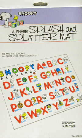 Snoopy Splash and Splatter Mat - snoopn4pnuts.com