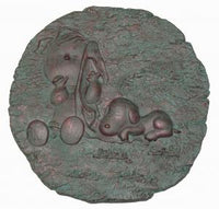 Linus And Snoopy Napping Stepping Stone / Plaque - Bronze Patina