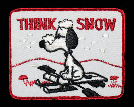 "THINK SNOW" SNOOPY PATCH - snoopn4pnuts.com