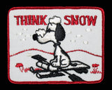 "THINK SNOW" SNOOPY PATCH
