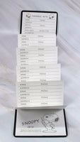 Snoopy Accordion - Style Hardback Address Book With Magnetic Closure - snoopn4pnuts.com