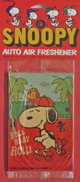 Snoopy Rollerskater Auto Air Freshener - snoopn4pnuts.com