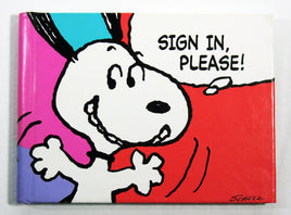 Snoopy Autograph Book - "Sign In Please" - snoopn4pnuts.com