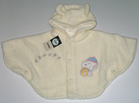 Snoopy Lined Sherpa Fleece Toddler Cape With Snoopy Ears - Very High Quality!