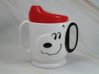 Snoopy Vintage 2 - Handle Training Cup With Raised Images - snoopn4pnuts.com