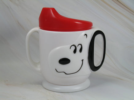 Snoopy Vintage 2 - Handle Training Cup With Raised Images - snoopn4pnuts.com
