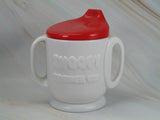 Snoopy Vintage 2-Handle Training Cup With Raised Images
