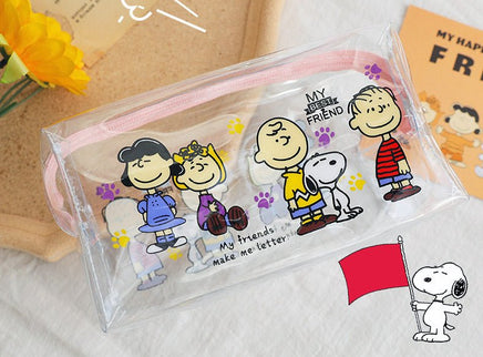 Peanuts Gang Clear Cosmetics Bag - snoopn4pnuts.com