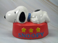 Snoopy On Base (Dog Dish?) Bank