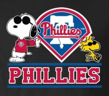 Snoopy Professional Baseball Indoor/Outdoor Waterproof Vinyl Decal - Philadelphia Phillies - snoopn4pnuts.com