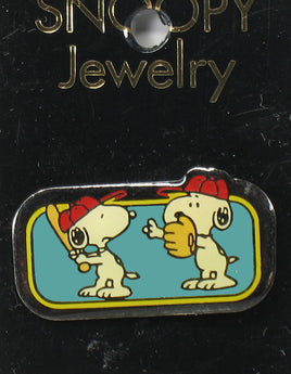 Snoopy Baseball Pin - snoopn4pnuts.com