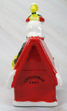 1987 Snoopy's Doghouse Bell Ornament - Charles Schulz Signature Series