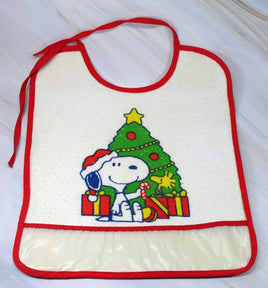 Snoopy Cloth and Vinyl Bib - snoopn4pnuts.com