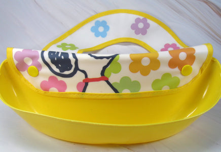 Snoopy Bowl Bib (Saves Food From Spilling Onto Floor!) - snoopn4pnuts.com