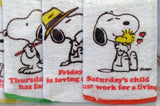 Snoopy "Days of the Week" Drooler Bib Set