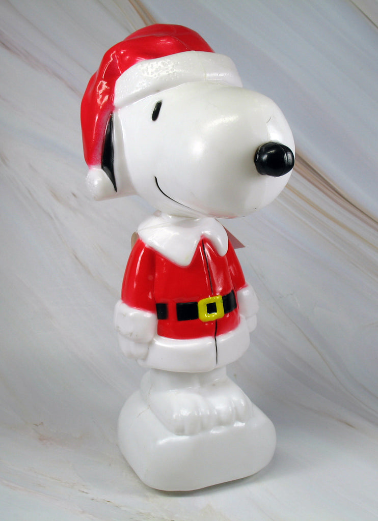 Snoopy Santa Mini Lighted LED Blow Mold Figurine