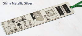 Charles Schulz Museum Metal Bookmark - Silver Metallic Finish - snoopn4pnuts.com