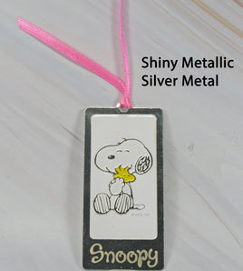 Snoopy Metal Bookmark - Shiny Silver Finish - snoopn4pnuts.com
