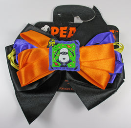 Snoopy Halloween Satin Bow Barrette - snoopn4pnuts.com