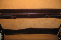 Snoopy Vintage Leather Attache (Briefcase) With Locks and Keys - RARE! (Hinges Don't Support Lid) - snoopn4pnuts.com