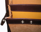 Snoopy Vintage Leather Attache (Briefcase) With Locks and Keys - RARE!  (Hinges Don't Support Lid)